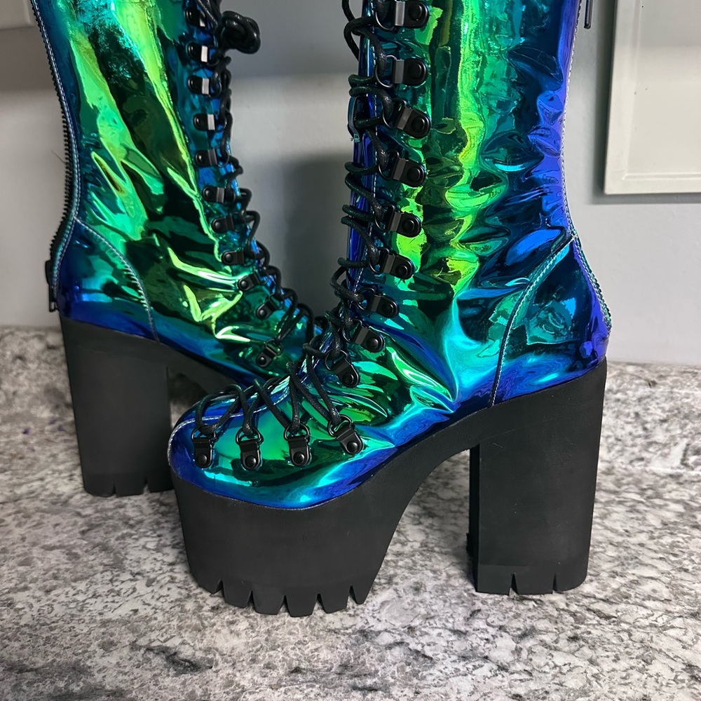 Holographic Platform Boots